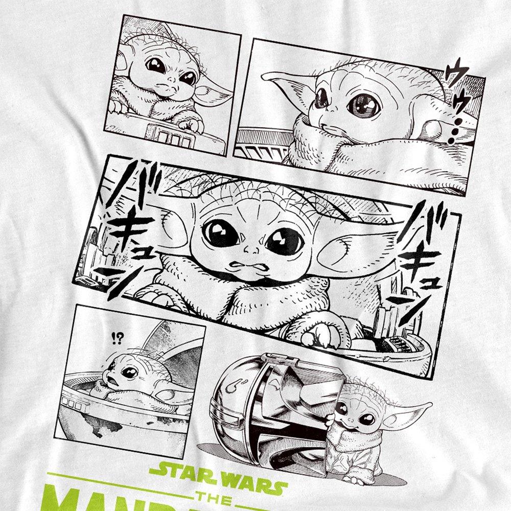 White - Star Wars - Star Wars The Mandalorian Grogu Manga Comic Unisex - 2