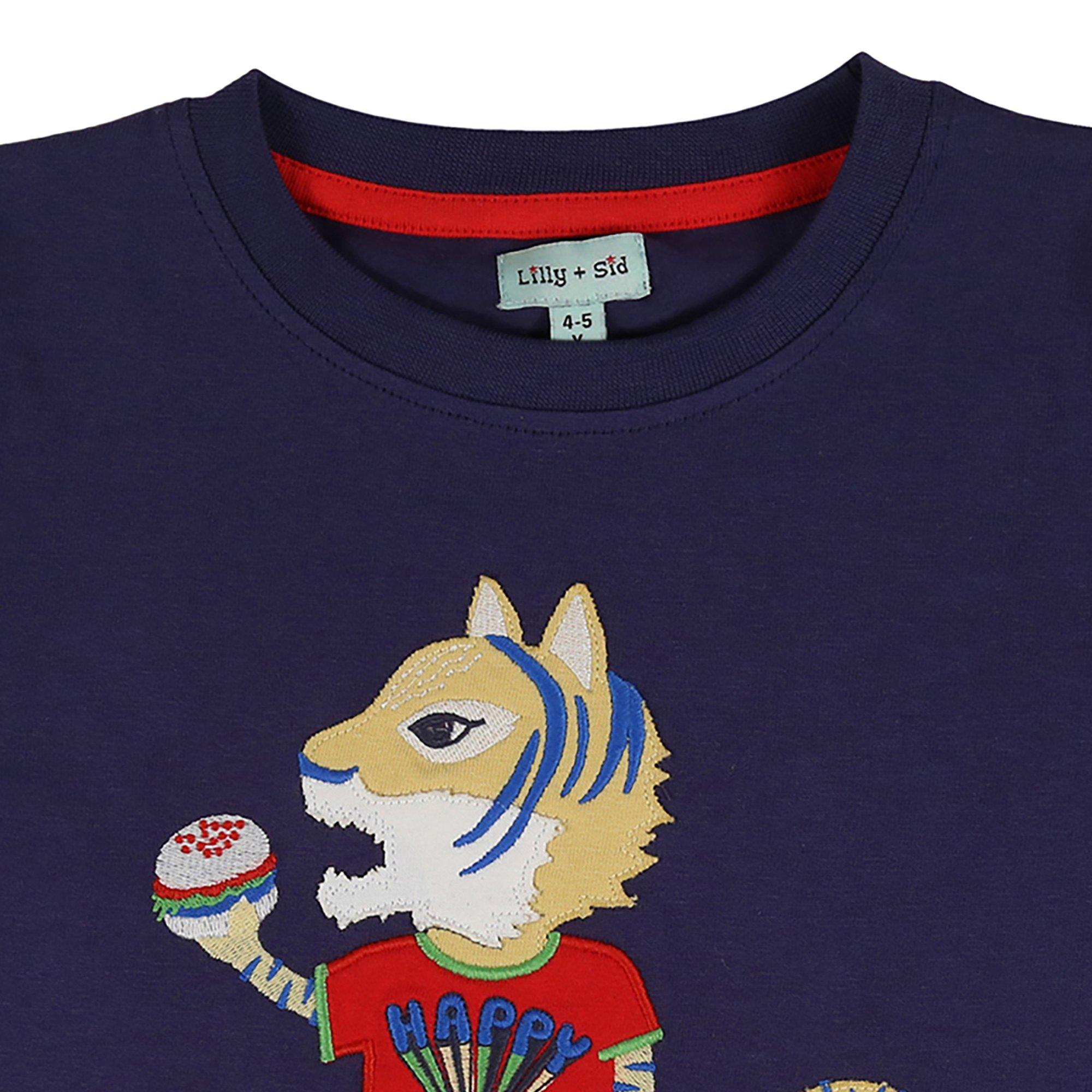 Blu navy - Lilly and Sid - Regular Fit Skating Tiger T-Shirt - 3