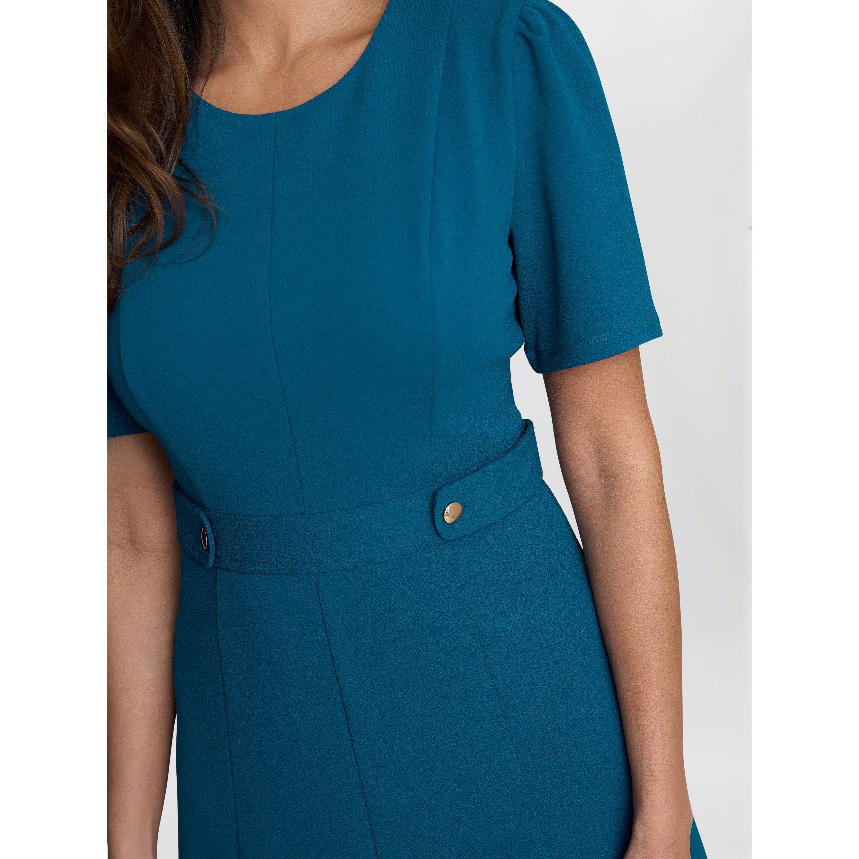 Petrol - Gina Bacconi - Mel Fit And Flare Midi Dress - 5