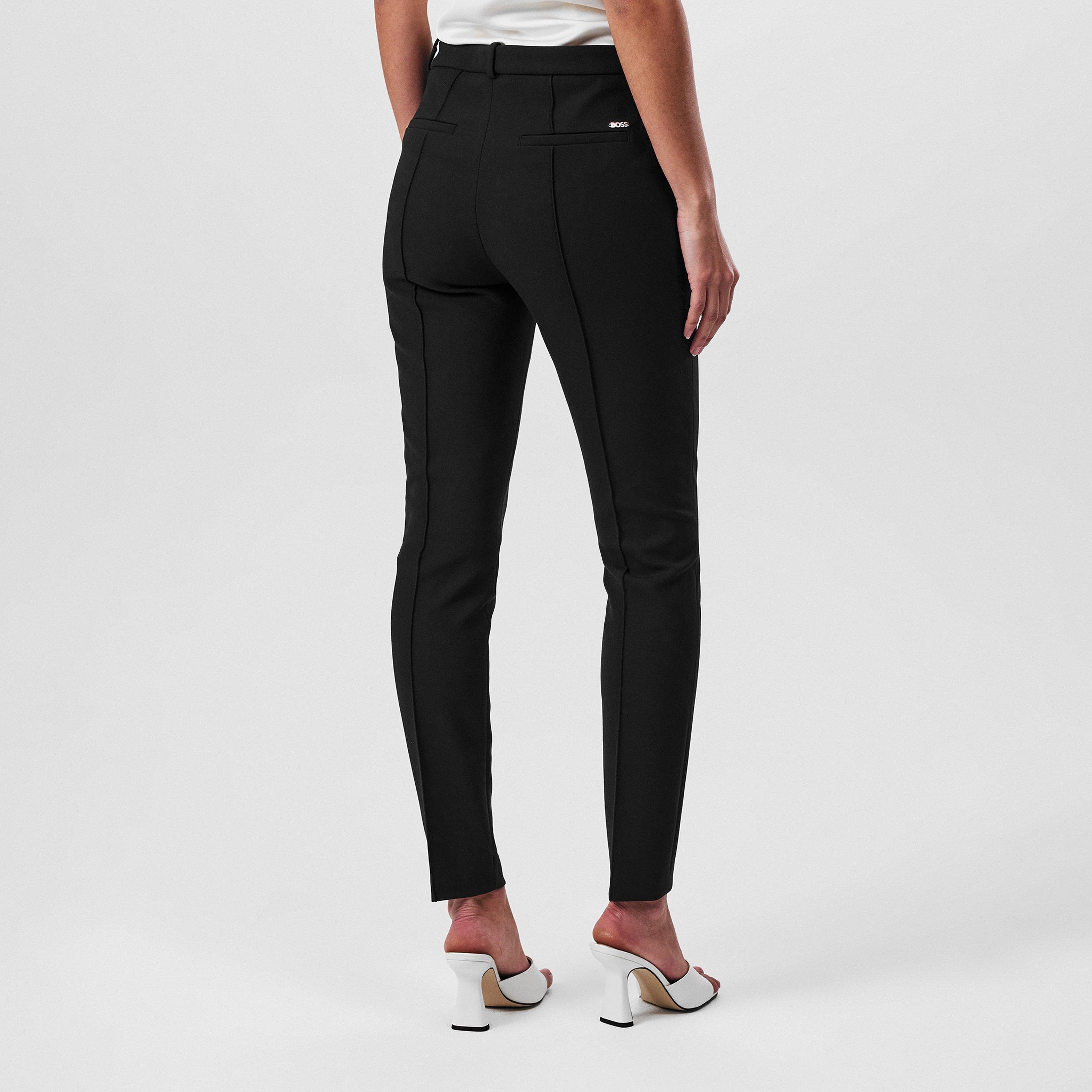 Black 001 - Boss - Women's Tanaina Tailored Trousers - 3