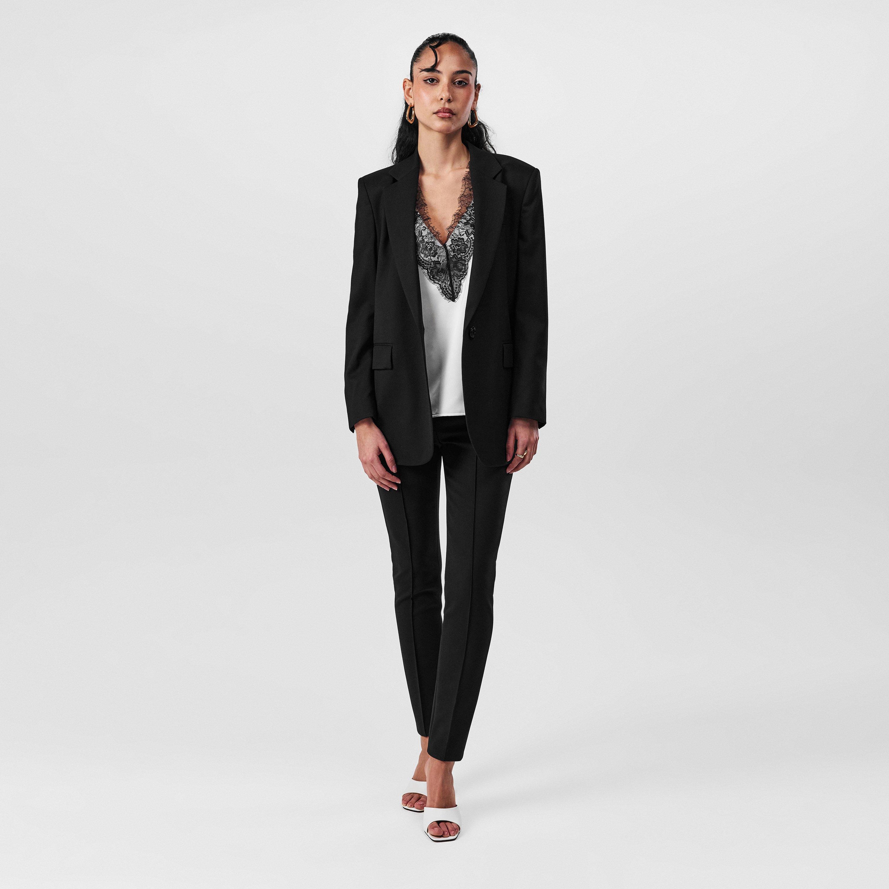Black 001 - Boss - Women's Tanaina Tailored Trousers - 4