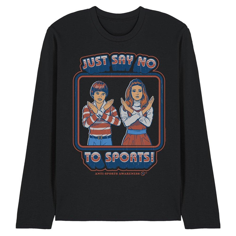 Black - Steven Rhodes - Steven Rhodes Say No To Sports Long Sleeve T-Shirt - 1