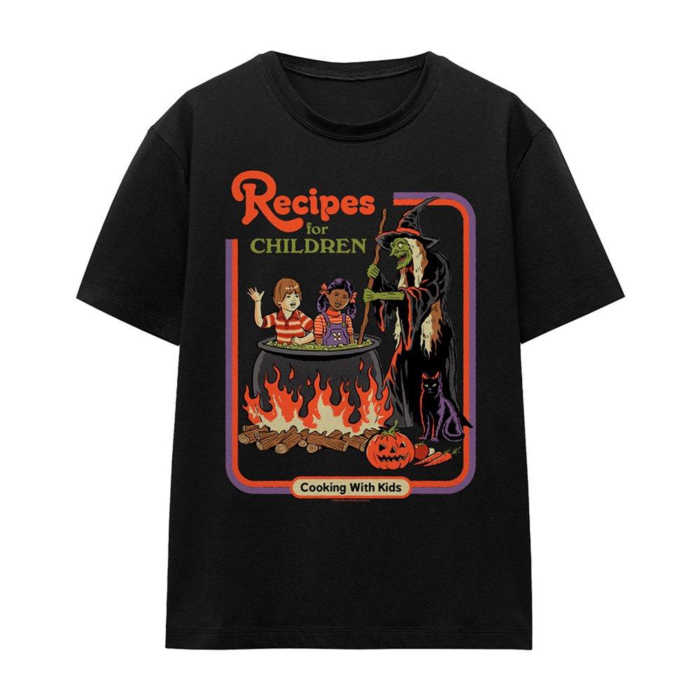 Black - Steven Rhodes - Steven Rhodes Recipes For Children T Shirt Black - 4