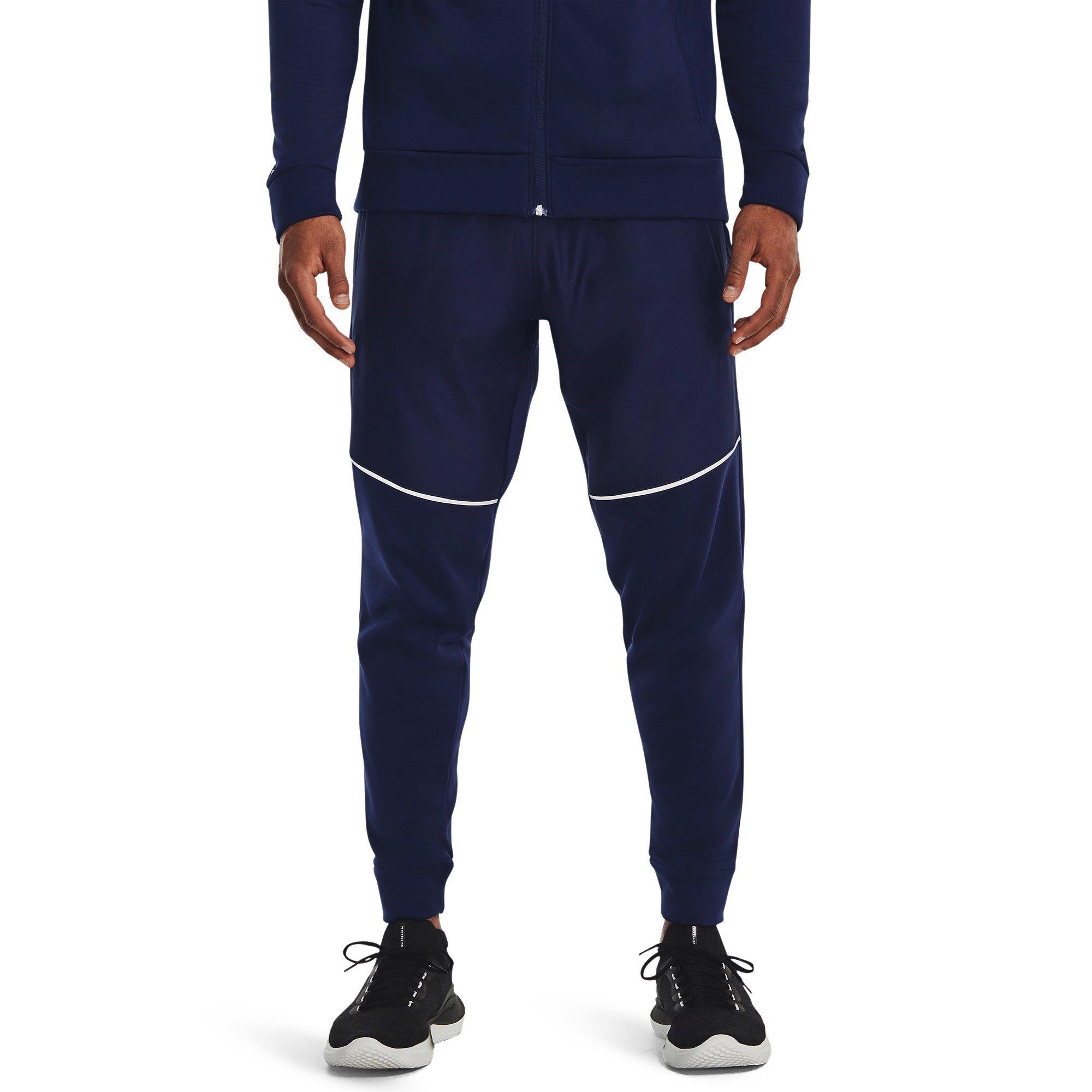Blue - Under Armour - Men's Performance Fleece Tracksuit Bottoms - 2