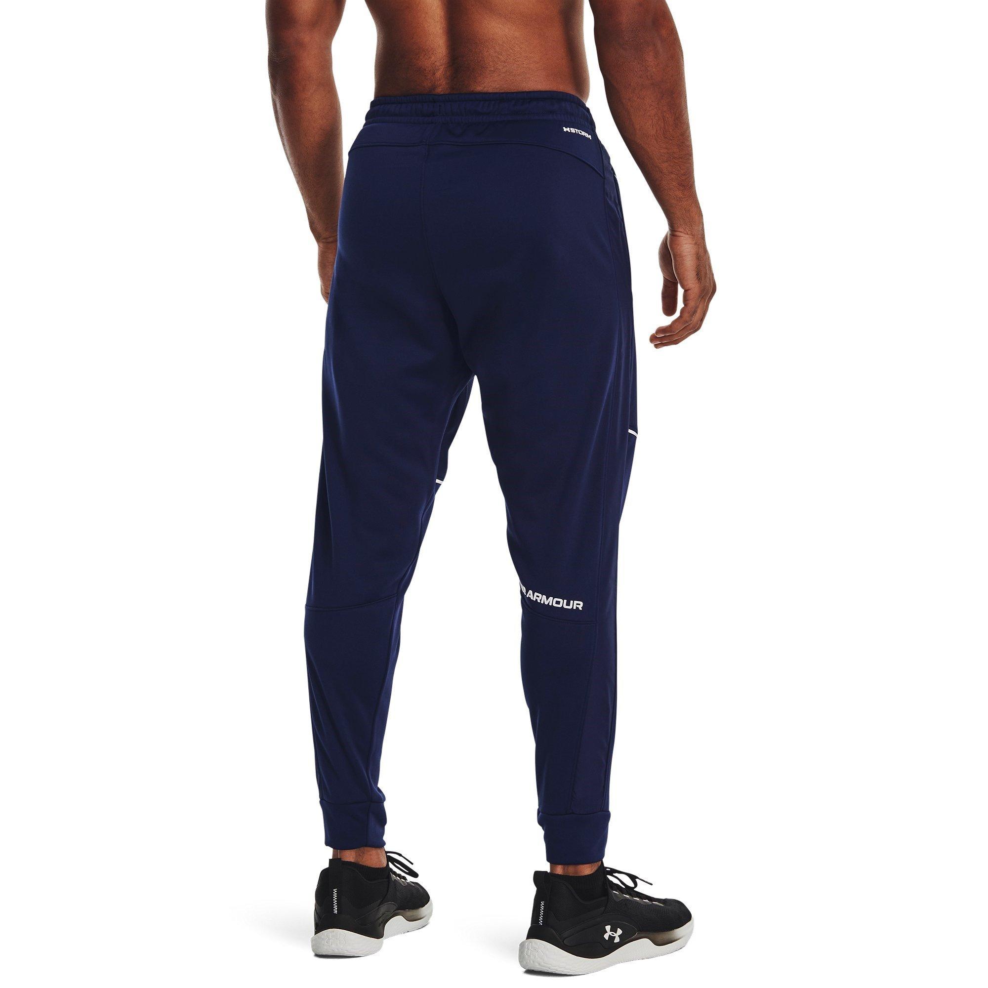 Blue - Under Armour - Men's Performance Fleece Tracksuit Bottoms - 3