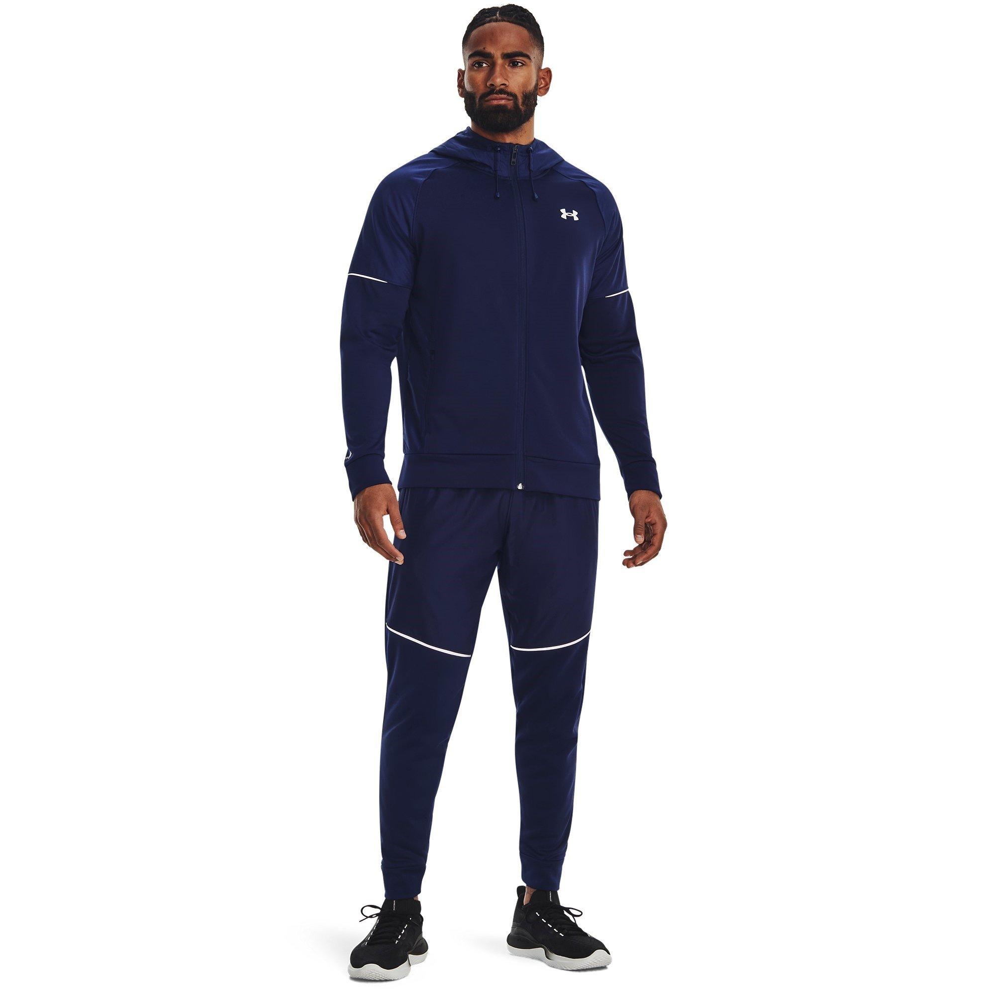 Blue - Under Armour - Men's Performance Fleece Tracksuit Bottoms - 4