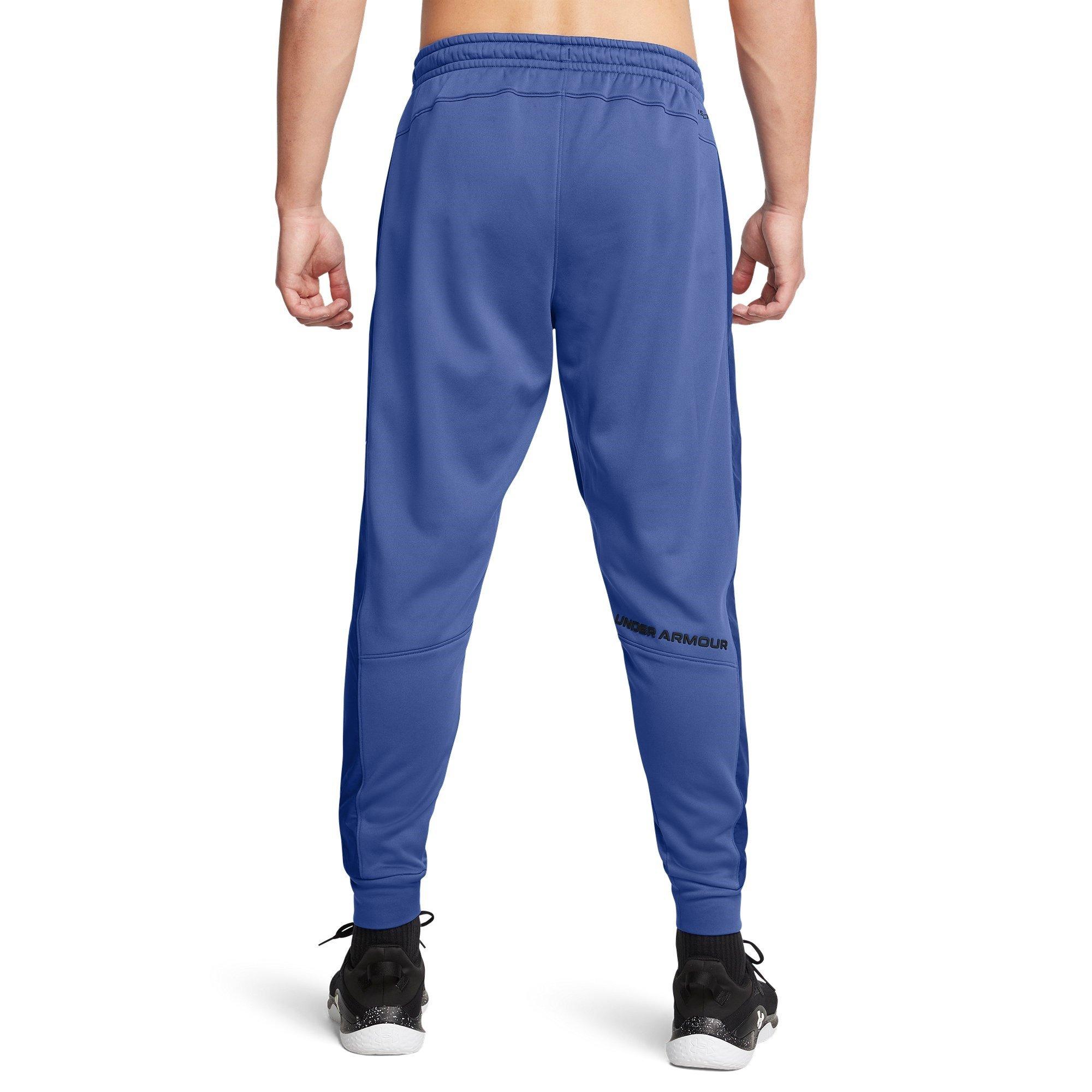 Blue - Under Armour - Performance Fleece Tracksuit Bottoms - 3