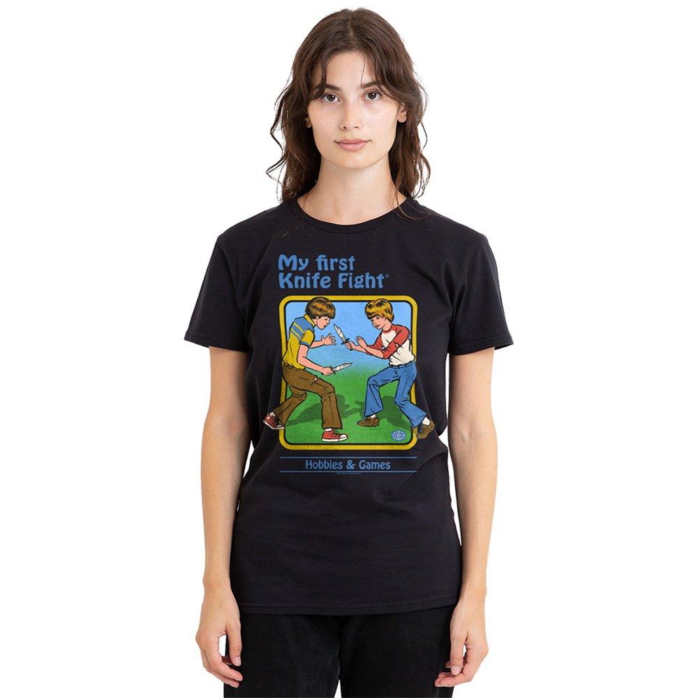 Black - Steven Rhodes - Steven Rhodes My First Knife Fight T Shirt Black - 1