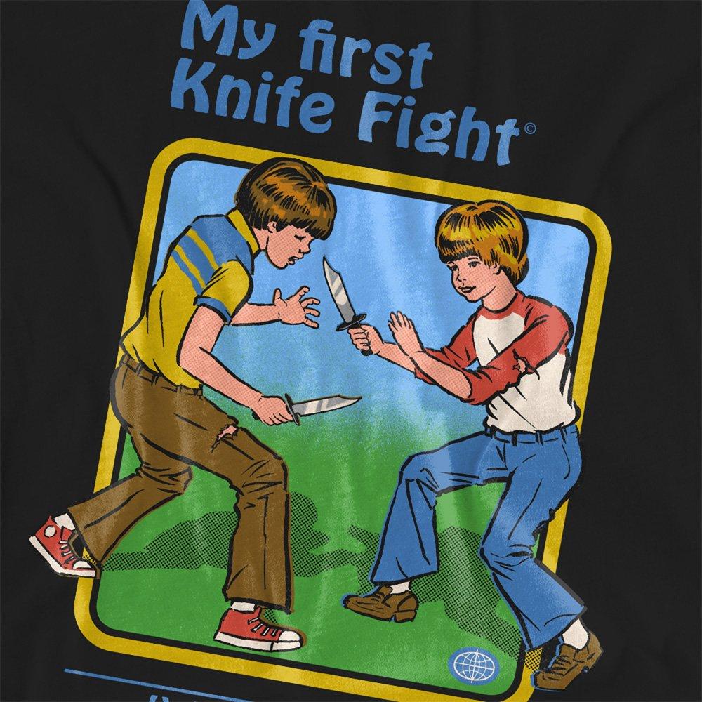 Black - Steven Rhodes - Steven Rhodes My First Knife Fight T Shirt Black - 2