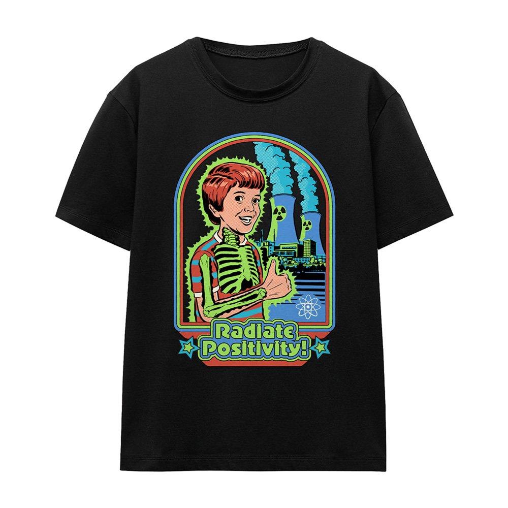 Black - Steven Rhodes - Steven Rhodes Radiate Positivity T Shirt Black - 4