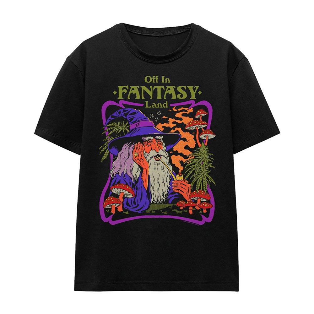 Black - Steven Rhodes - Steven Rhodes Fantasy Land T Shirt Black - 4