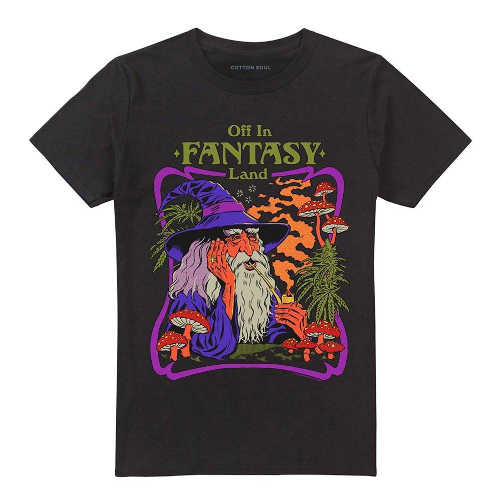 Black - Steven Rhodes - Steven Rhodes Fantasy Land T-Shirt Black - 4