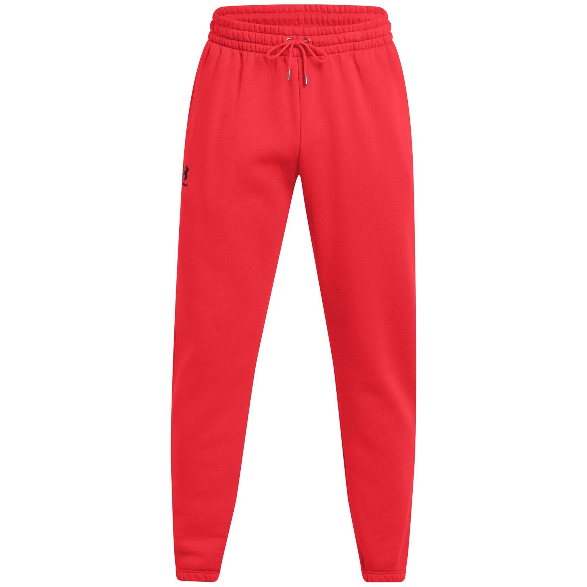 Red - Under Armour - Men's Essential Performance Fleece Tracksuit Bottom - 1