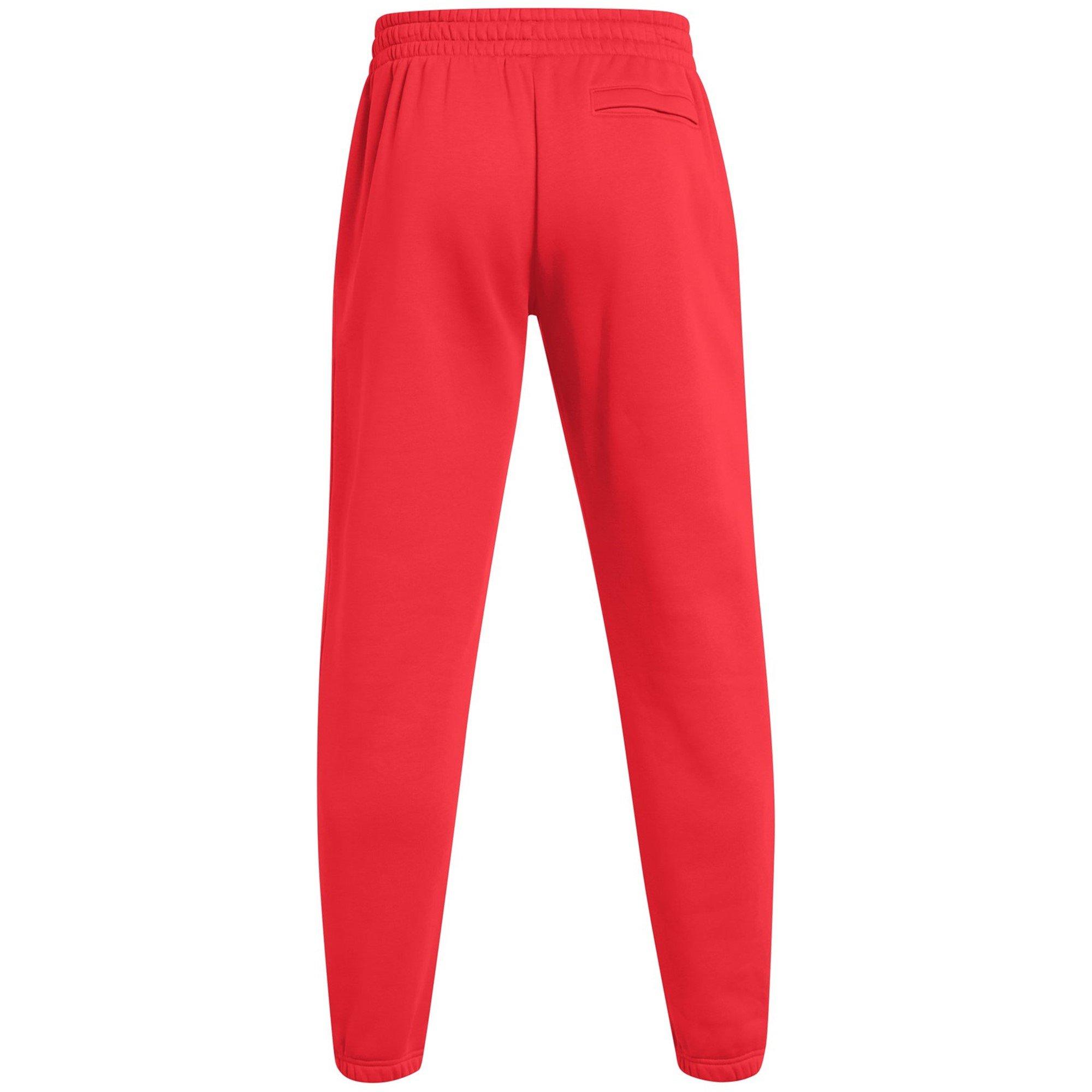 Red - Under Armour - Essential Performance Fleece Tracksuit Bottom - 2