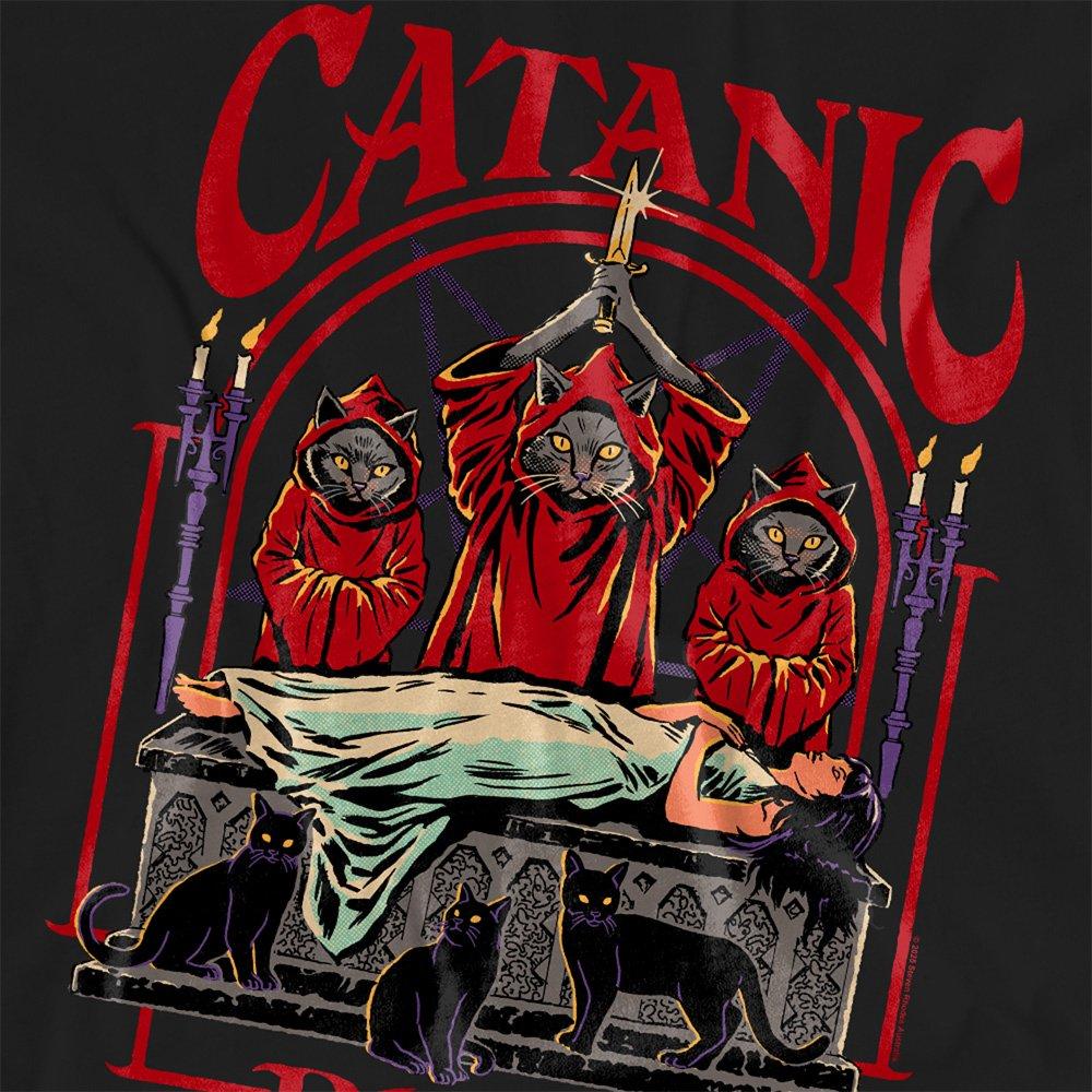 Black - Steven Rhodes - Steven Rhodes Catanic Panic T Shirt Black - 2