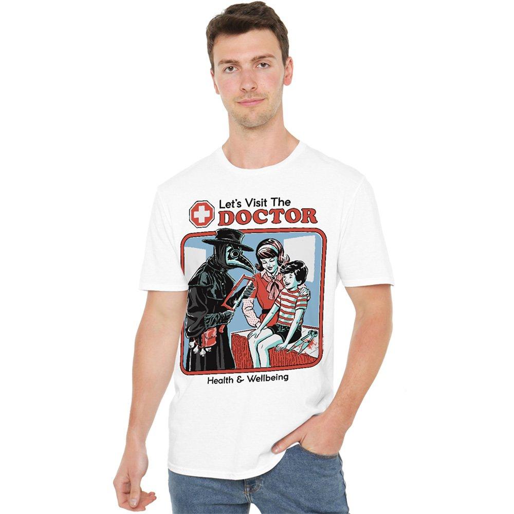 White - Steven Rhodes - Steven Rhodes LetS Visit The Doctor T-Shirt Whit - 1