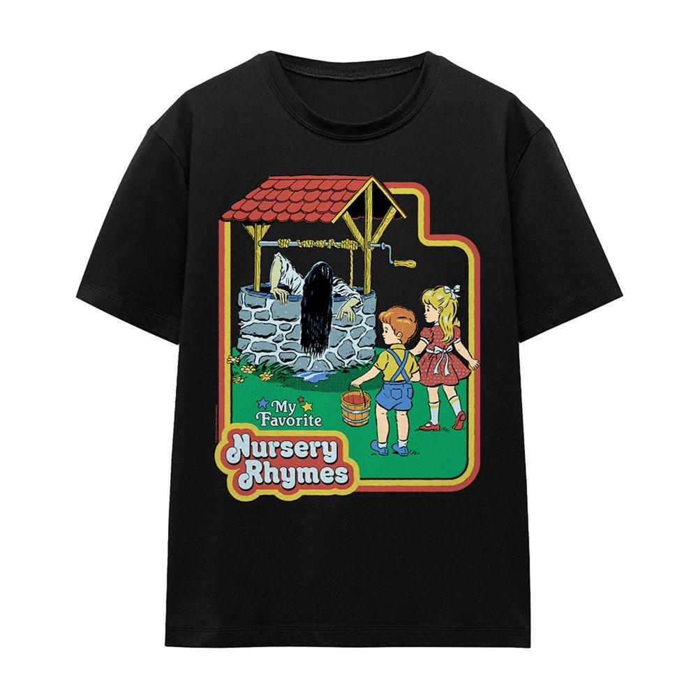 Black - Steven Rhodes - Steven Rhodes Nursery Rhymes T Shirt Black - 4