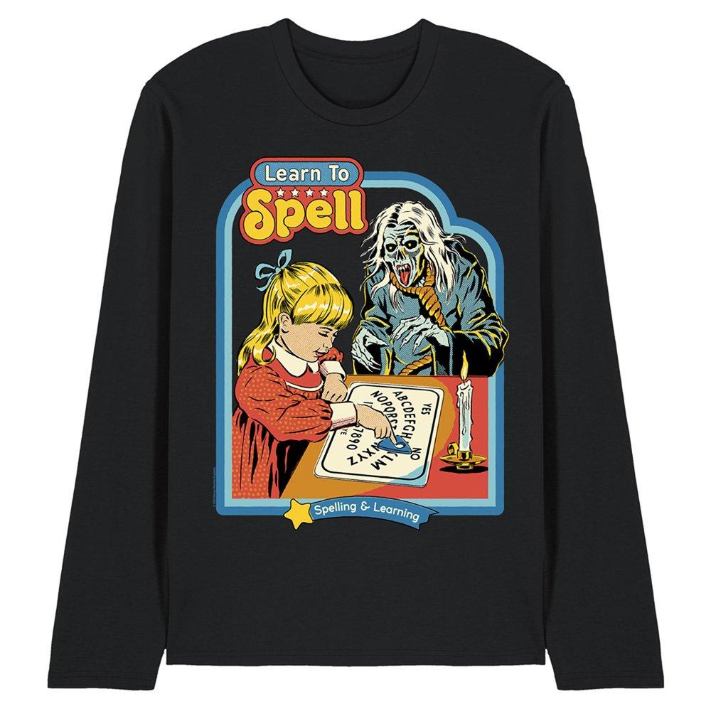 Black - Steven Rhodes - Steven Rhodes Learn To Spell Long Sleeve T-Shirt - 1