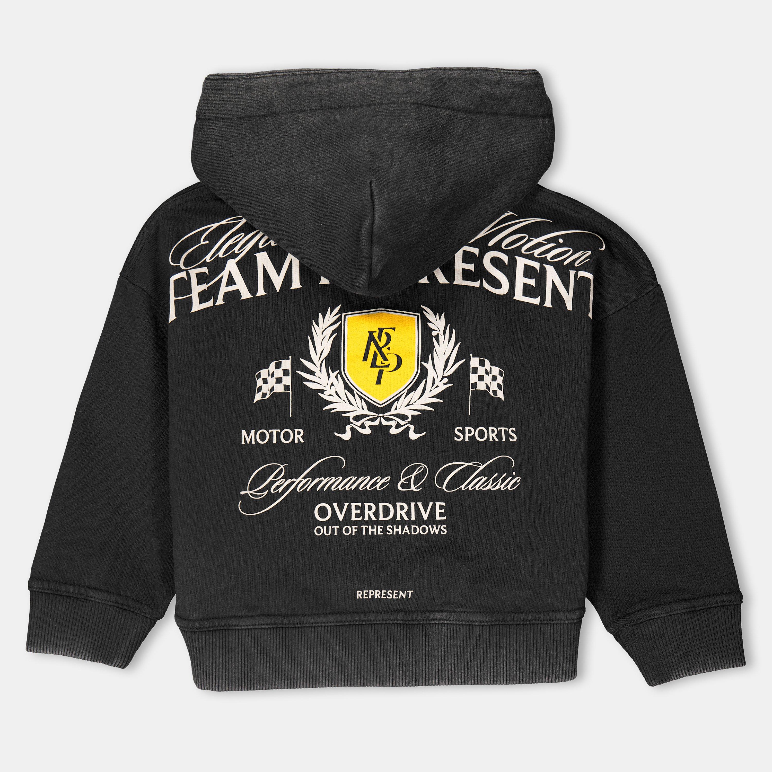 Black - Represent - Unisex Crest Logo Over The Head Hoodie - 2