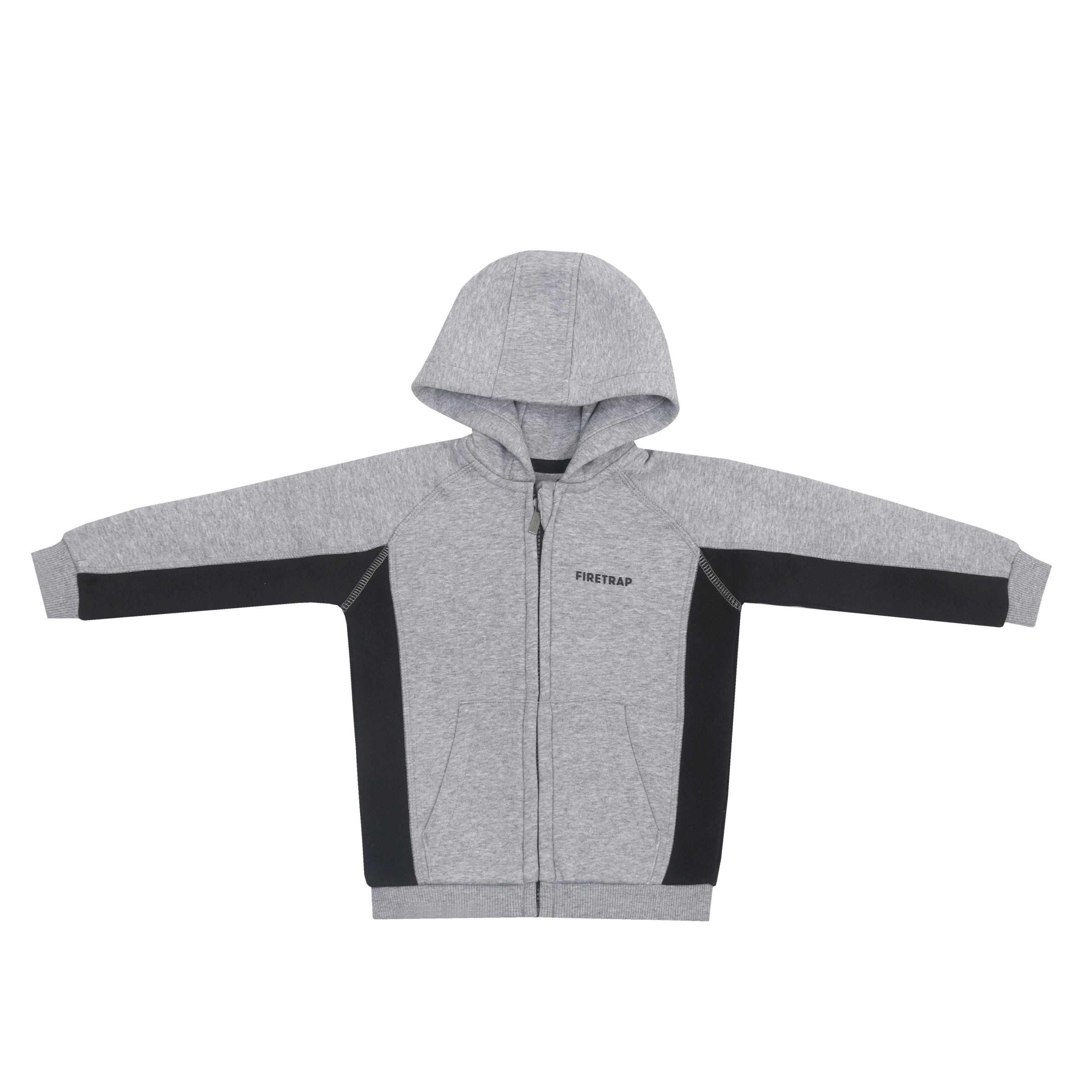 Grå Marl/Sort - Firetrap - Infant Boys 3pc Jogger Set - 1