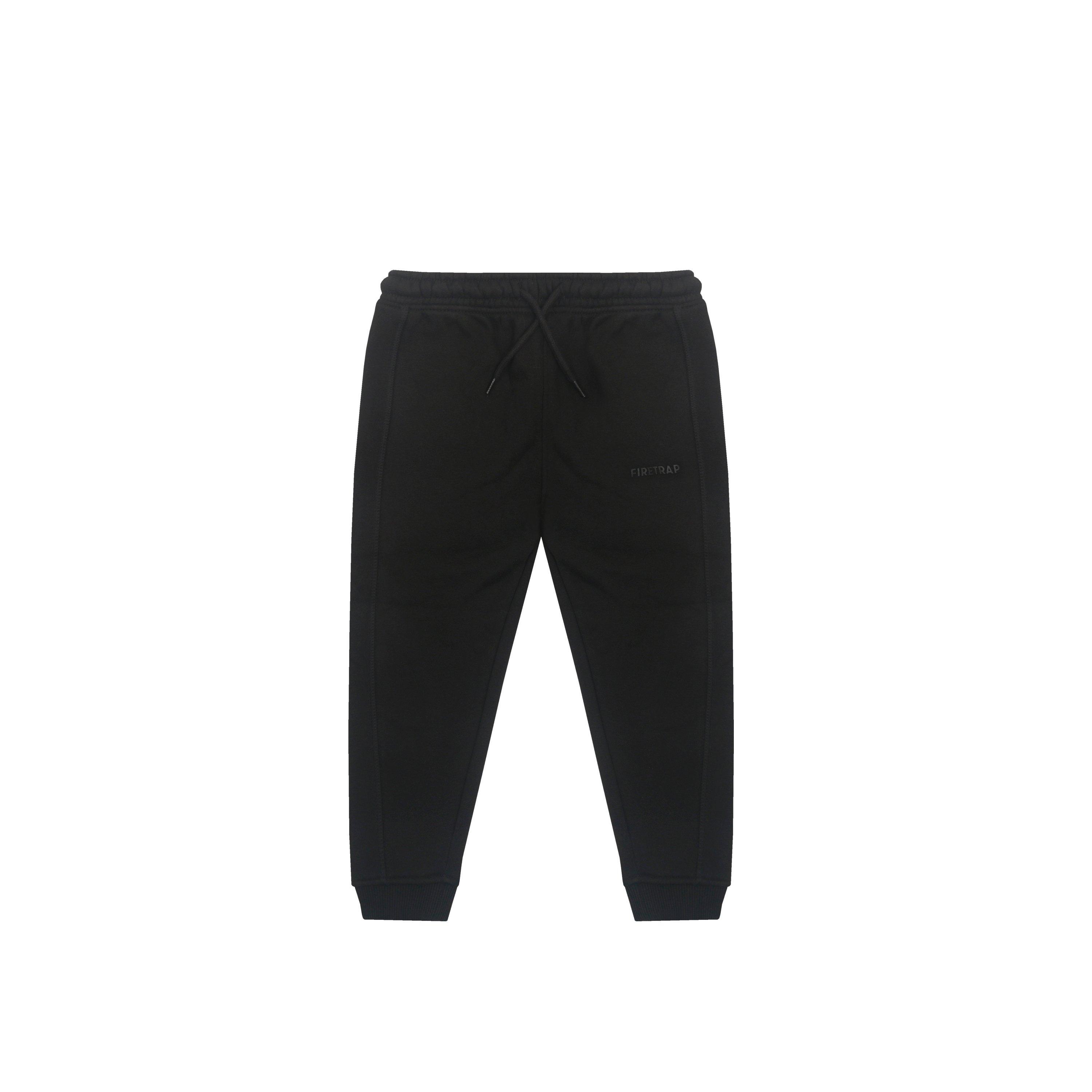 Grey Marl/Black - Firetrap - Infant Boys 3pc Jogger Set - 2