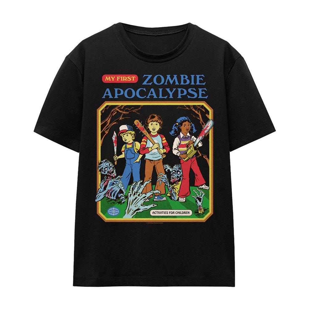 Black - Steven Rhodes - Steven Rhodes My First Zombie Apocalypse T Shirt - 4