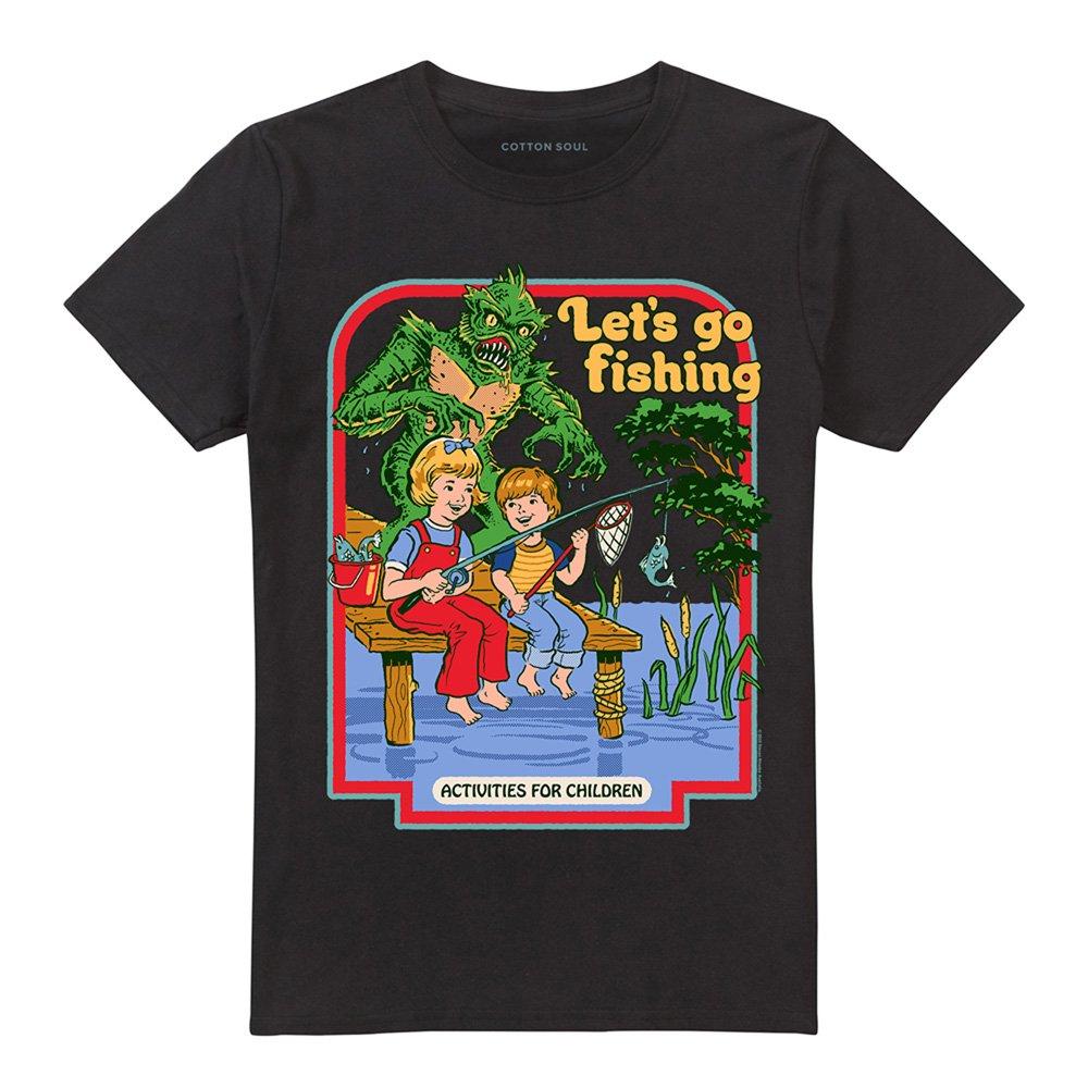 Black - Steven Rhodes - Steven Rhodes LetS Go Fishing T-Shirt Black - 4