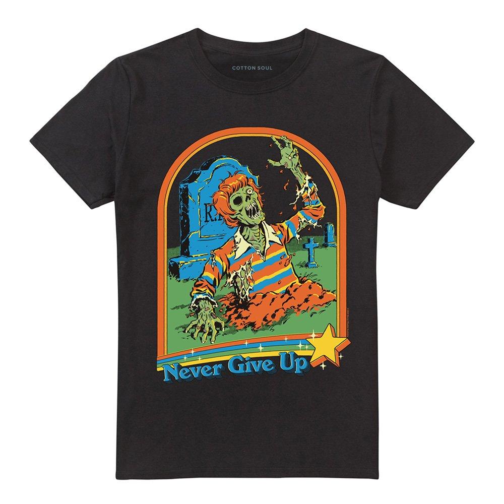 Black - Steven Rhodes - Steven Rhodes Never Give Up T-Shirt Black - 4