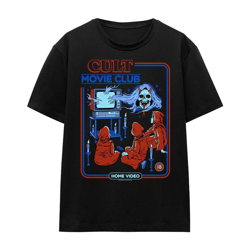 Black - Steven Rhodes - Steven Rhodes Cult Movie Club T Shirt Black - 4