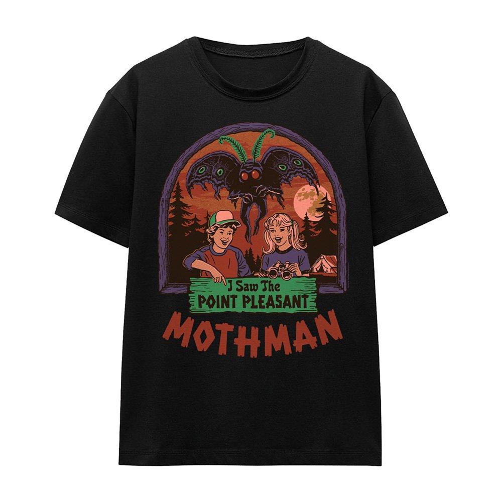 Black - Steven Rhodes - Steven Rhodes I Saw The Mothman T Shirt Black - 4