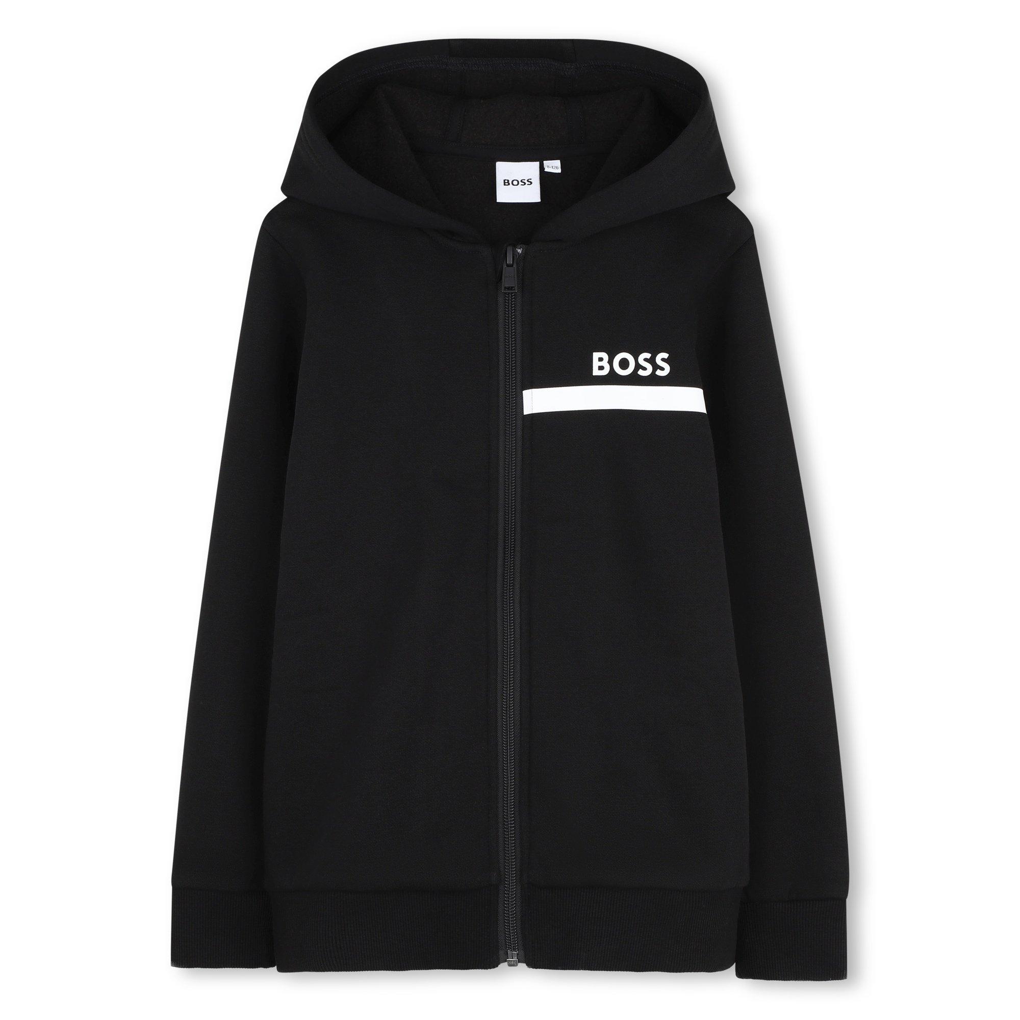 Black - Boss - Kids' Fleece Tracksuits - 3