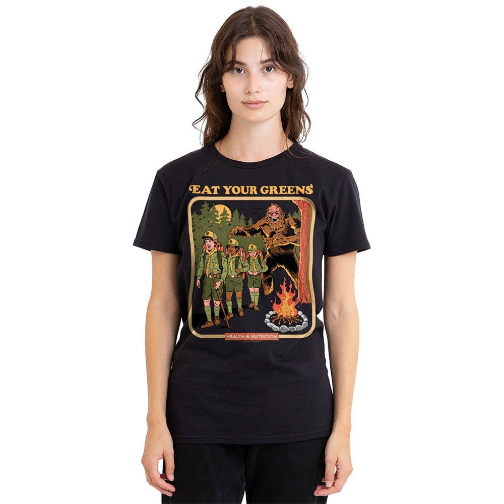 Black - Steven Rhodes - Steven Rhodes Eat Your Greens T Shirt Black - 1