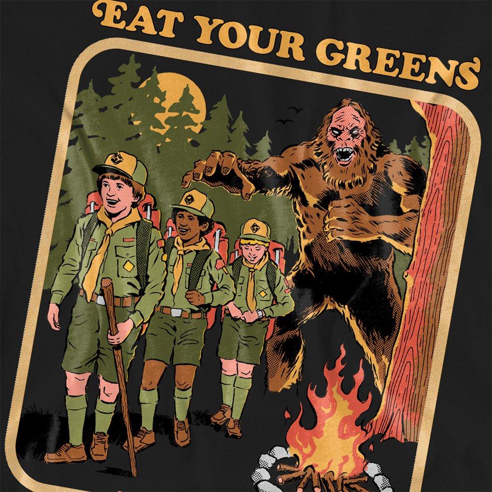 Black - Steven Rhodes - Steven Rhodes Eat Your Greens T Shirt Black - 2