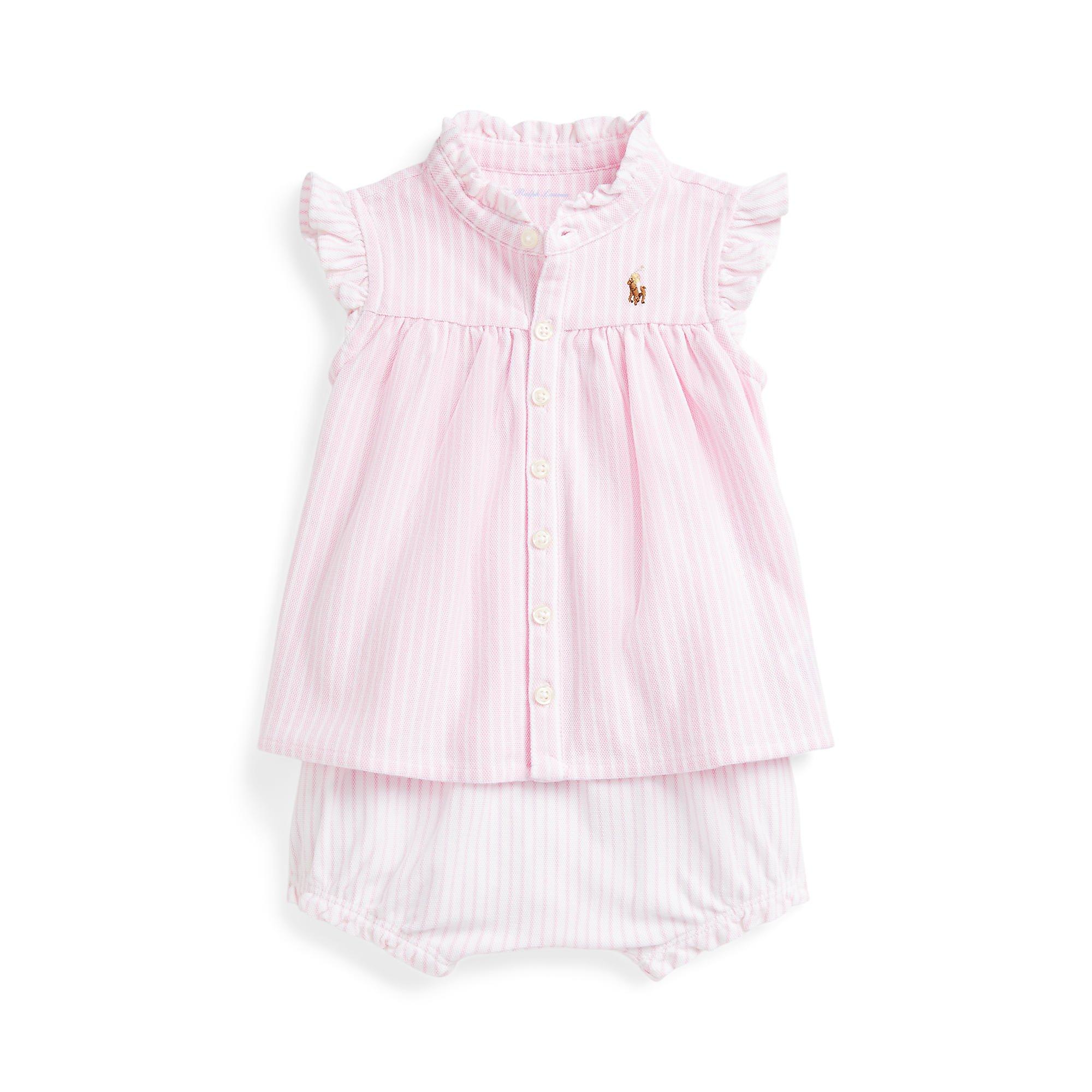 Carmel Pink - Polo Ralph Lauren - Oxford Top and Bloomers Clothing Set Infants - 1