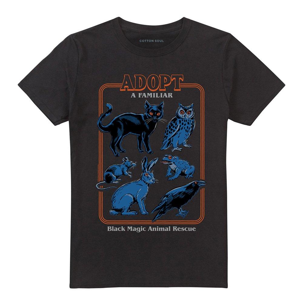 Black - Steven Rhodes - Steven Rhodes Adopt A Familiar T-Shirt Black - 4