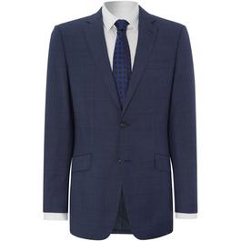 Simon Carter Window pane check regular suit jacket