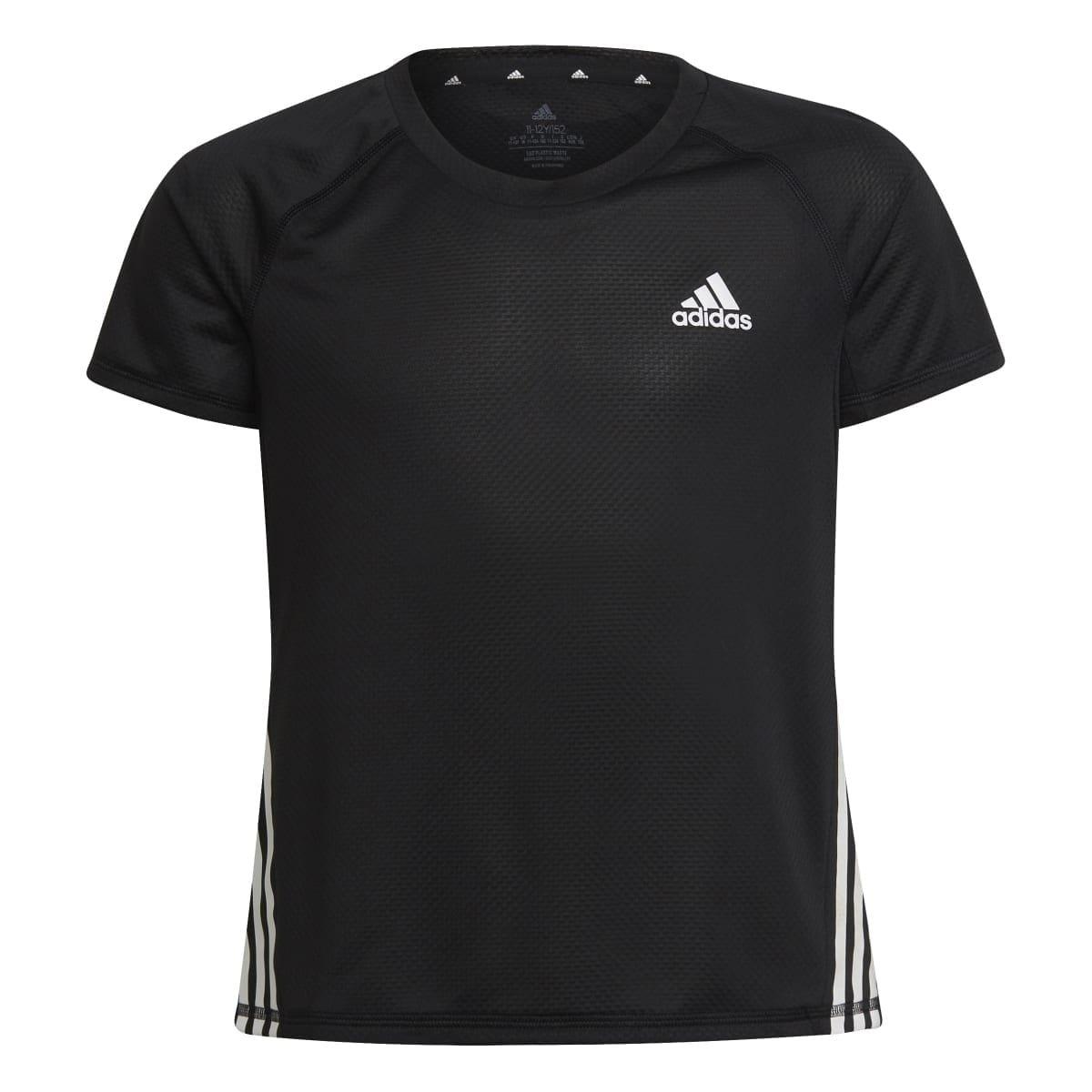 Black - adidas - Aeroready 3 Stripes T-Shirt - 1