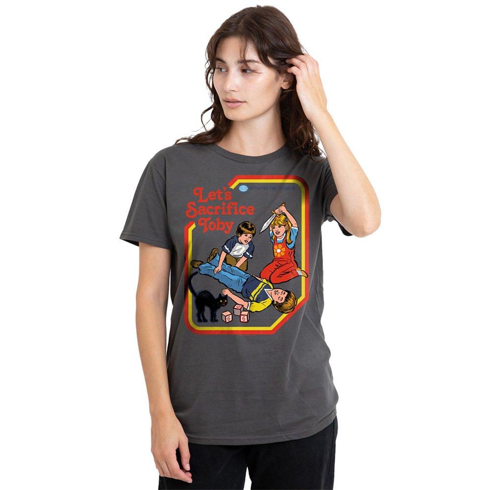 Charcoal - Steven Rhodes - Steven Rhodes LetS Sacrifice Toby T Shirt Charco - 1