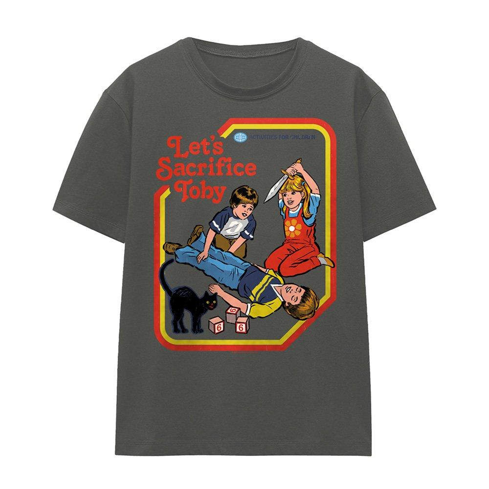 Charcoal - Steven Rhodes - Steven Rhodes LetS Sacrifice Toby T Shirt Charco - 4