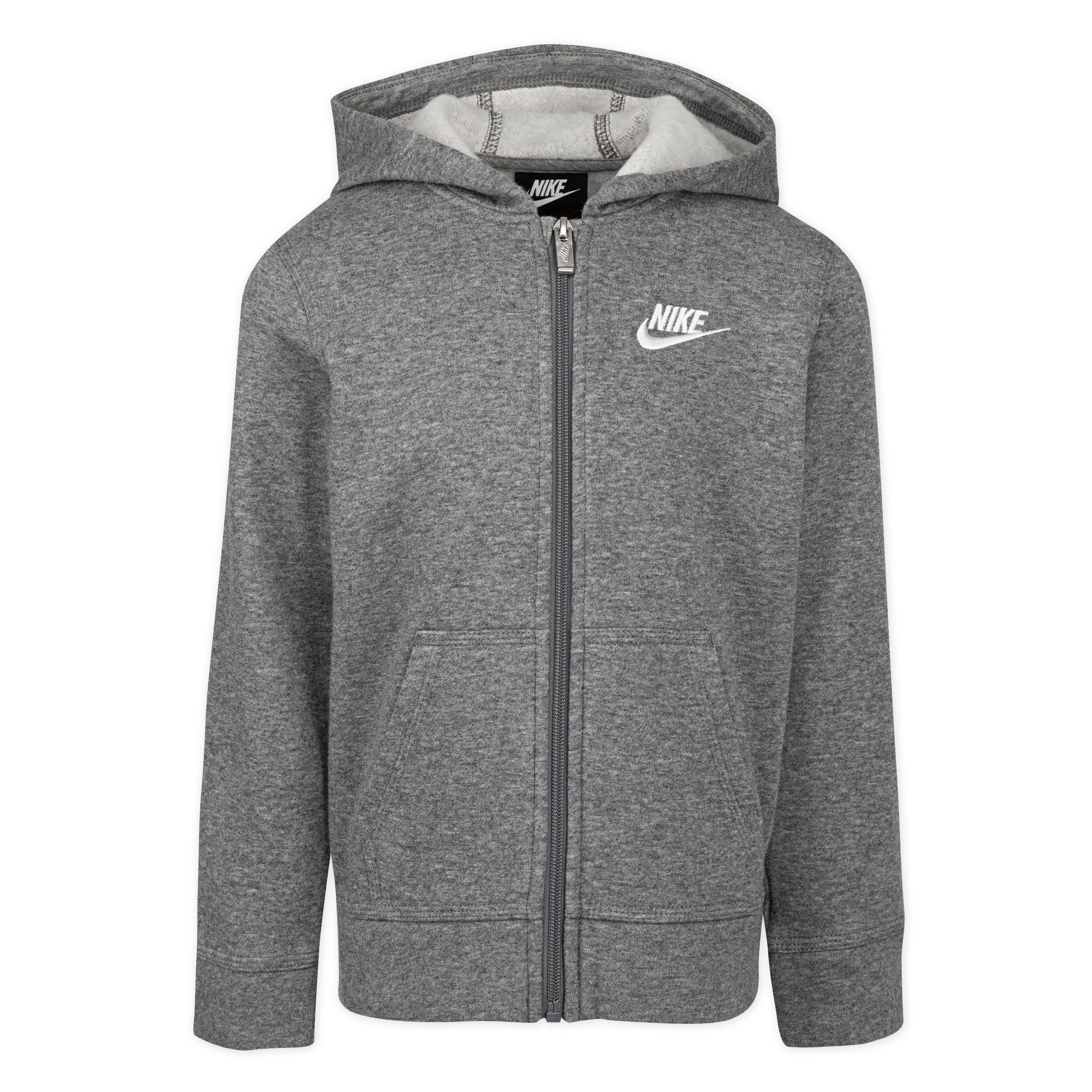 Carbon Htr - Nike - Logo Zip Hoodie Infants - 1