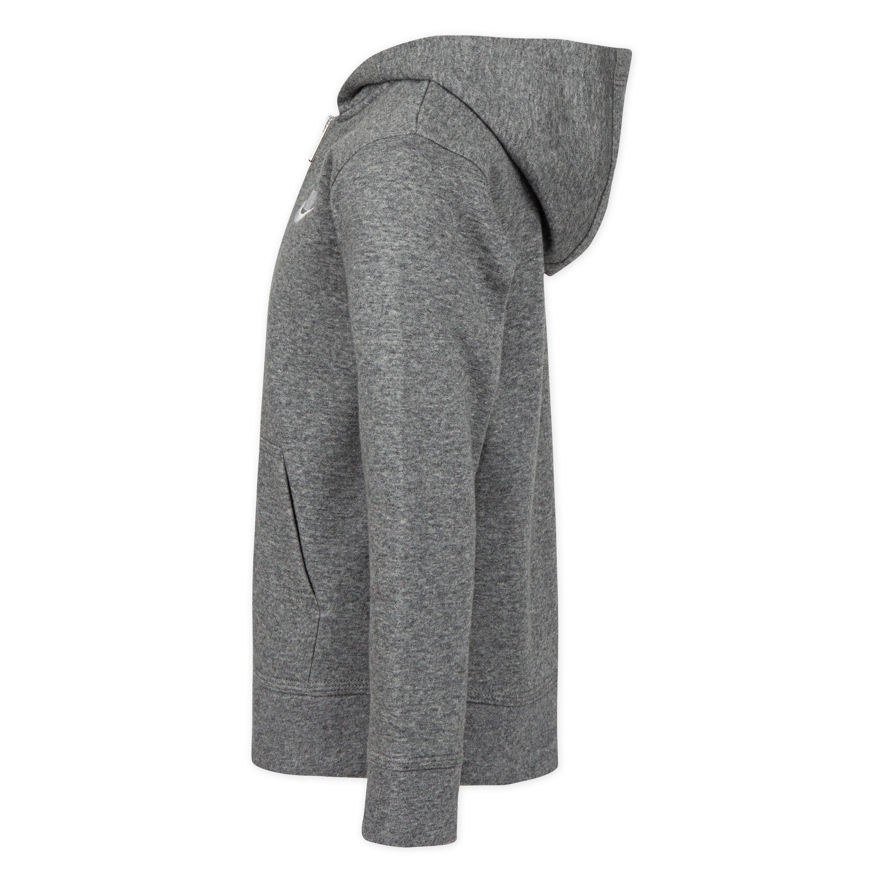 Carbon Htr - Nike - Logo Zip Hoodie Infants - 3