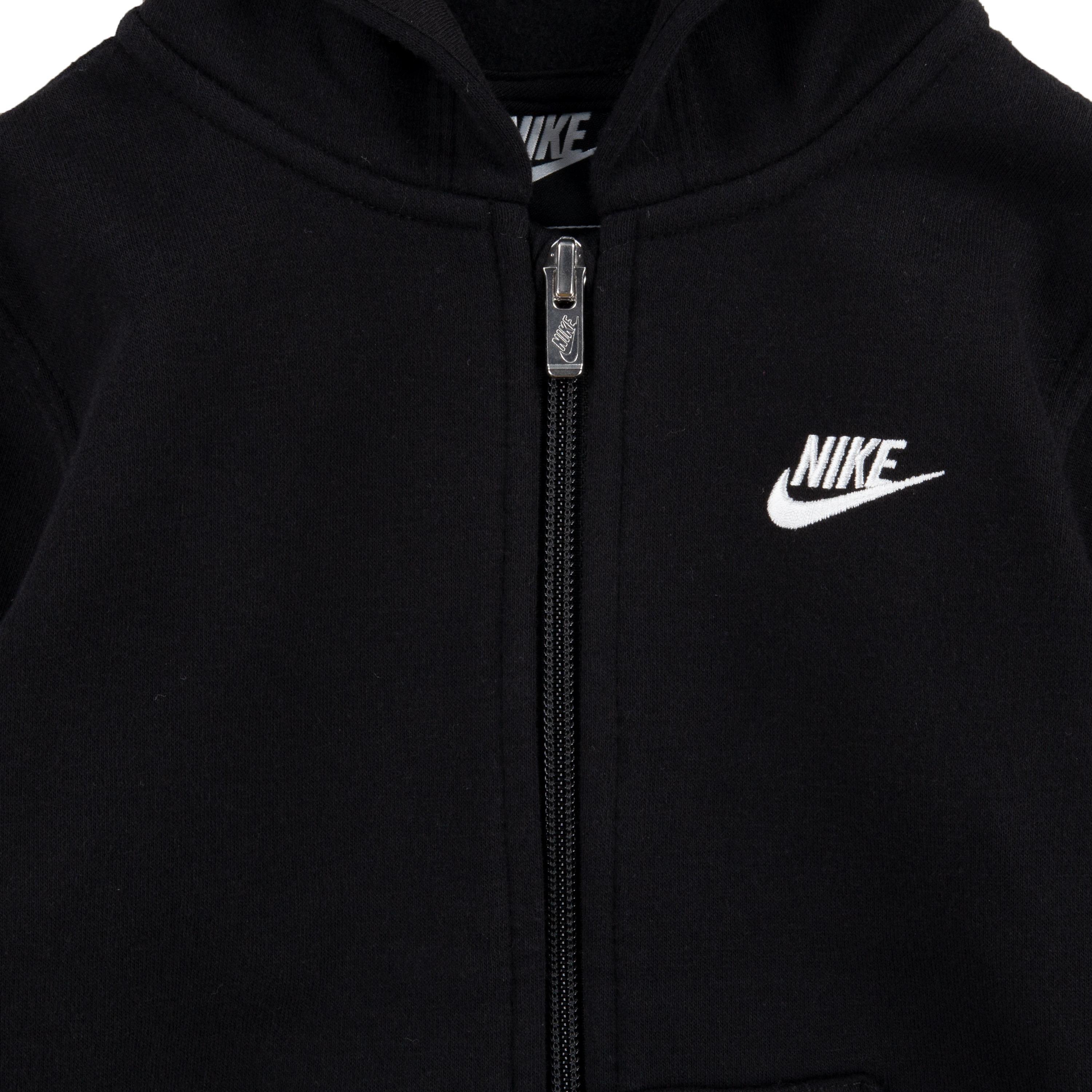 Black - Nike - Logo Zip Hoodie Infants - 2
