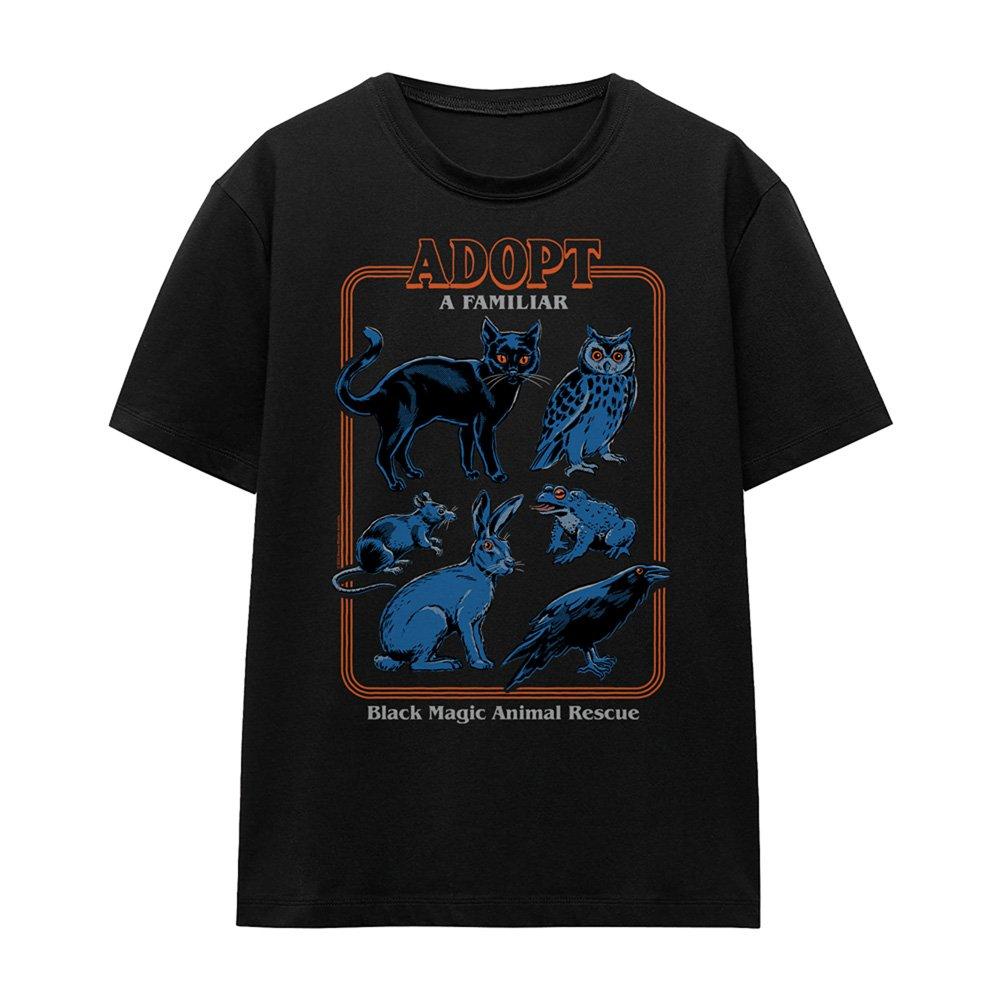 Black - Steven Rhodes - Steven Rhodes Adopt A Familiar T Shirt Black - 4