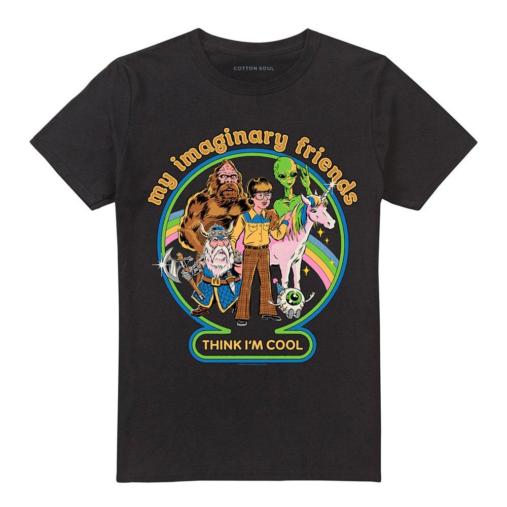 Black - Steven Rhodes - Steven Rhodes My Imaginary Friends T-Shirt Black - 4