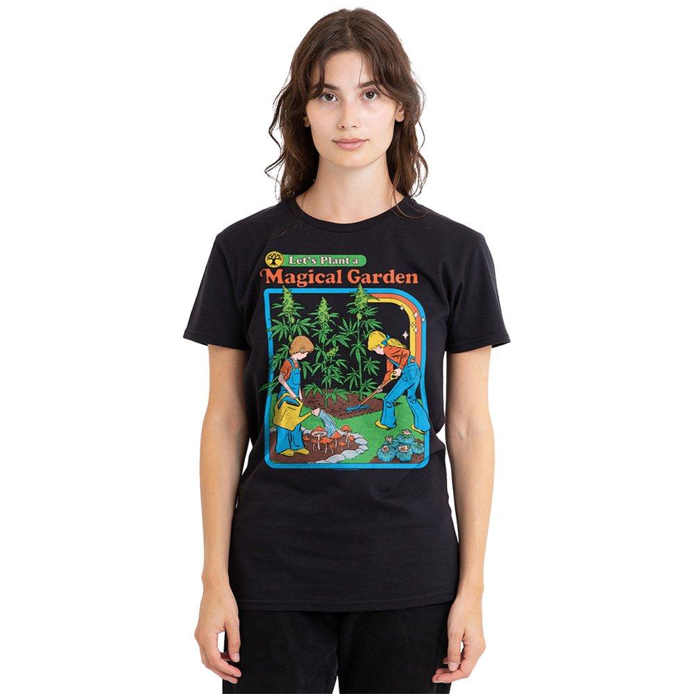 Black - Steven Rhodes - Steven Rhodes Magical Garden T Shirt Black - 1