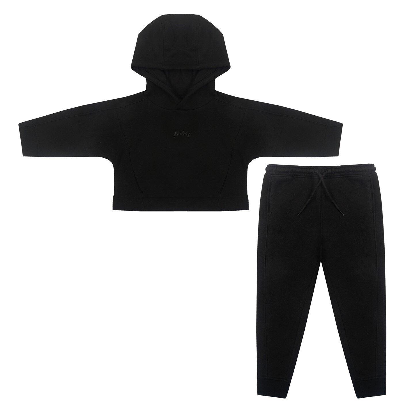Zwart - Firetrap - Infant Girls 2pc Jogger Set - 1