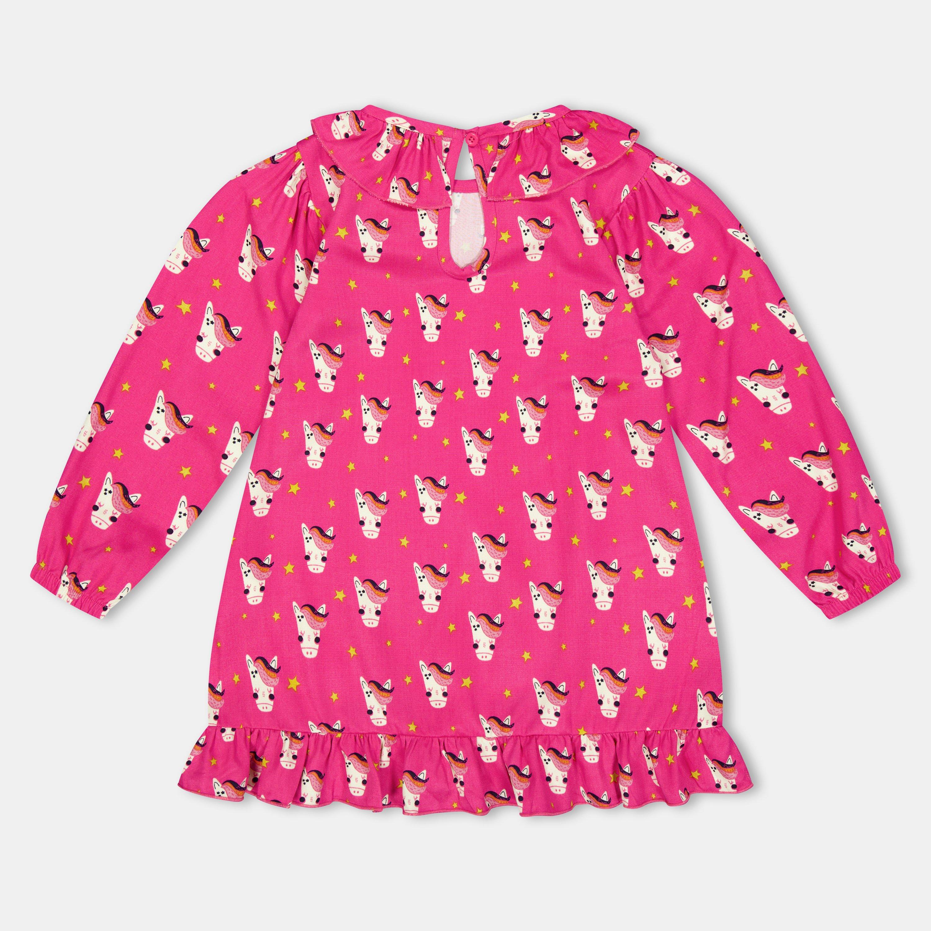 Pink - Lilly and Sid - Horse A Line Dress - 2