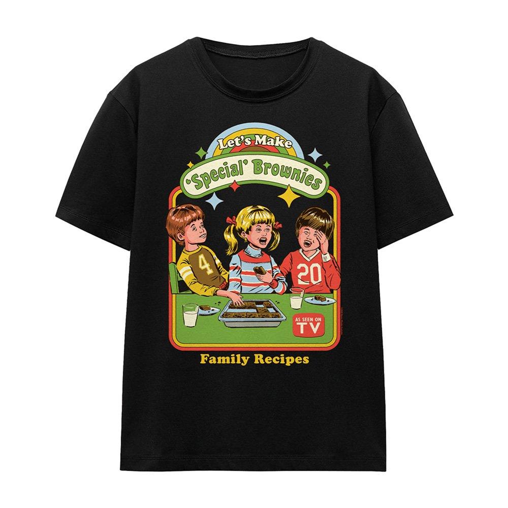 Black - Steven Rhodes - Steven Rhodes LetS Make Brownies T Shirt Black - 4