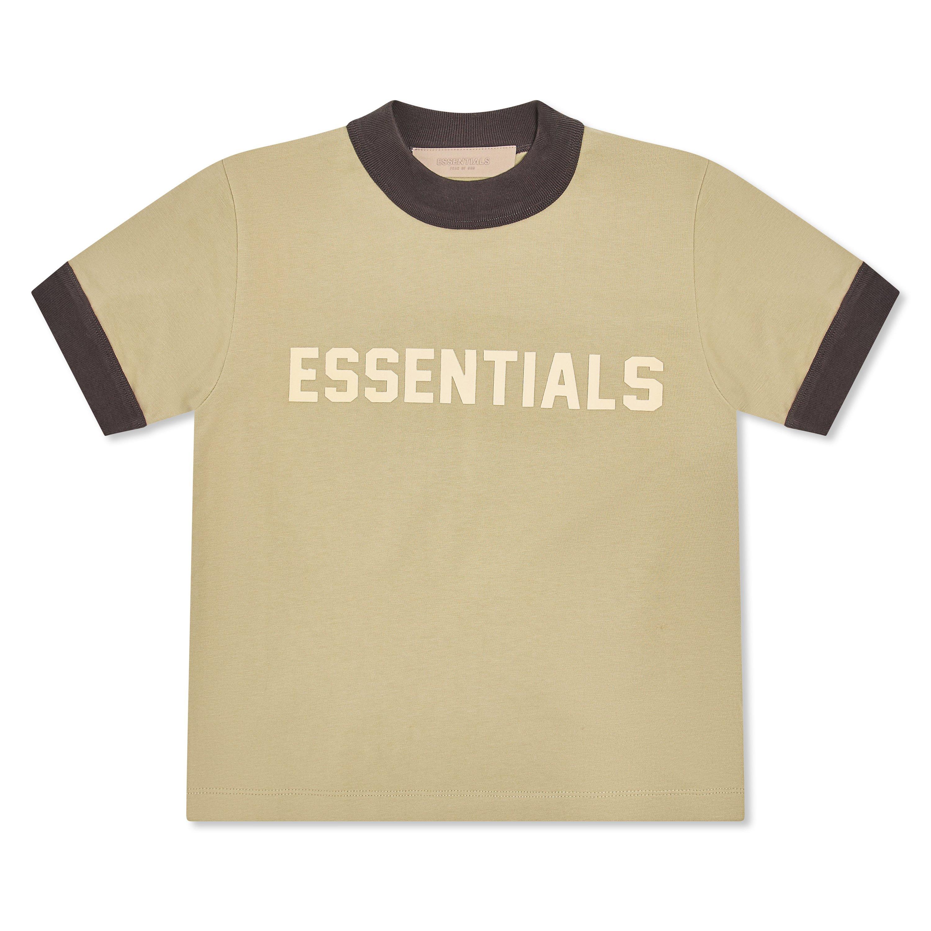 Seafoam - Fear Of God Essentials - Unisex Kids' Ringer Tee Oversized T-Shirt - 1