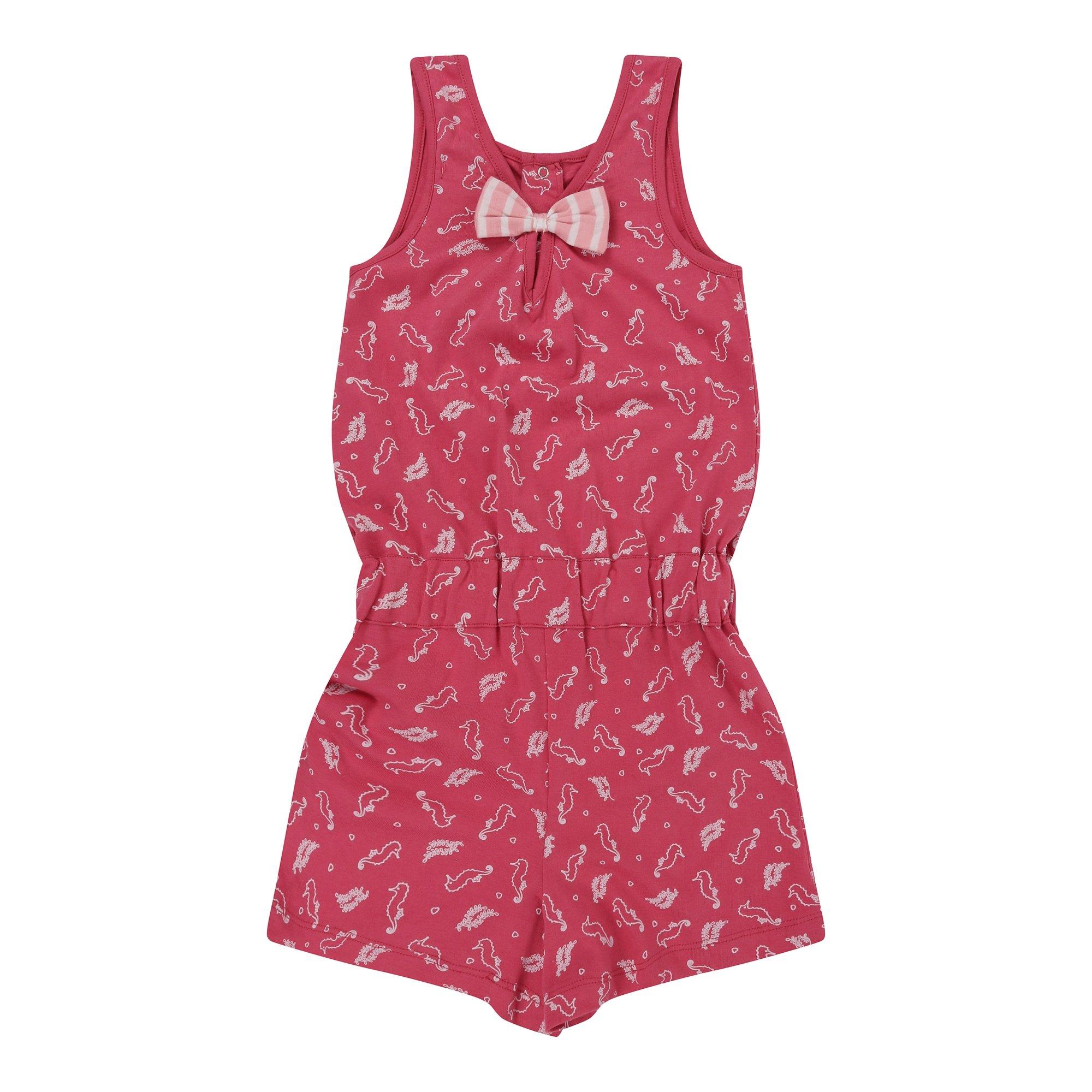 Pink - Lilly and Sid - Seahorse Playsuit - 2